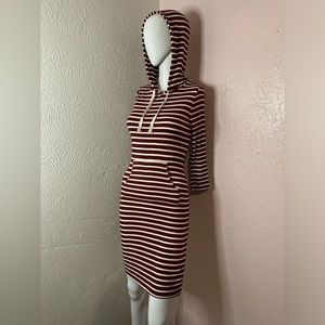 Striped Hoodie dress sz Small